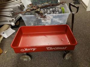 lot 1959 image: Merry Christmas Red Wagon