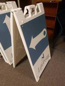 lot 1929 image: Signicade A-Frame Plastic Sign