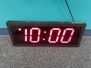 lot 2034 image: Large Magnum Digital Wall Clock.