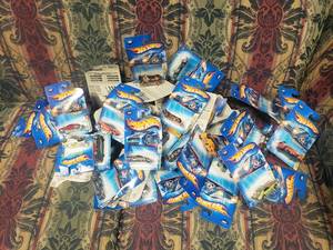 lot 2042 image: Large Lot of Carded Hot Wheels from 2004 & 2005.  Approx 50