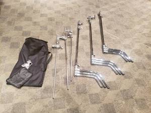lot 2044 image: Lot of 3 Heavy Duty Impact CT40M Turtle Base C-Strand Tripods