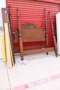 lot 29 image: Ethan Allen Poster Bed Frame  (Mattress and Box Spring Available)