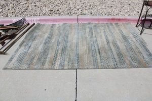 lot 48 image: Pier1 Imports Blue and gray Area Rug - 8x53