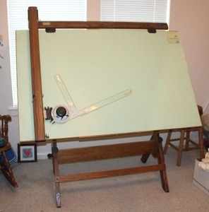 lot 1 image: Vemco Drafting Table