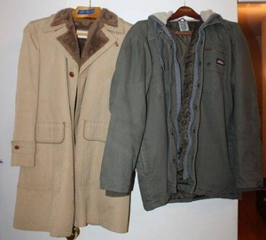 lot 151 image: Mens coats - Dickies 2XL and McGregor 42 fur lined coat