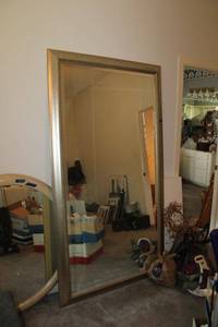 lot 154 image: LARGE mirror measures Approx. 44x79