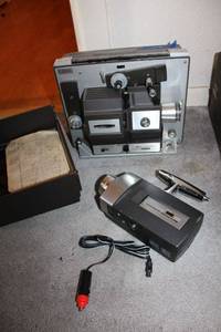 lot 185 image: Vintage Super Eight camera and Super 8 Projector