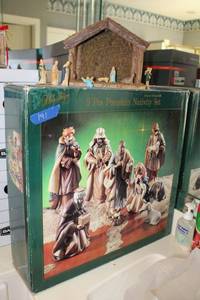 lot 191 image: Porcelain Nativity Set