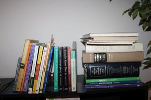 lot 206 image: Books Christian books, Art books and Sketch notebook