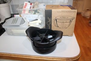 lot 60 image: Pampered Chef cooking tools plus coffee mugs