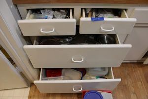 lot 65 image: Pots and pans, kitchen utensils and Misc.