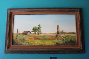 lot 247 image: Countryside painting signed by artist (Shirley O C79)