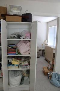 lot 223 image: Craft items in cabinet as shown
