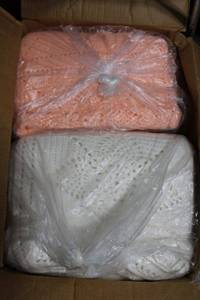 lot 309 image: Knitted blankets as shown