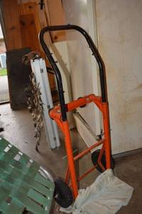lot 248 image: Orange hand truck dolly