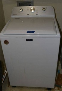 lot 203 image: Maytag Washing Machine Model MVW4505MW0 in white