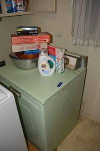 lot 202 image: Whirlpool Imperial Gas Dryer Model 5707900G plus laundry cleaners