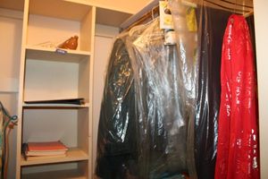 lot 170 image: Vintage Boy Scout uniform, desk lamp, clothes, notebooks