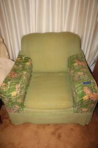 lot 178 image: Vintage upholstered armchair - 36x36