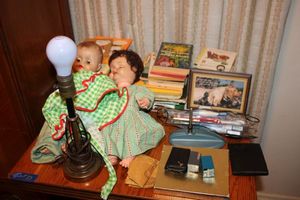 lot 53 image: Vintage baby dolls, Childrens books, Gillette travel razor and more