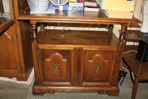 lot 77 image: Cabinet with open top shelf - 41x19x34
