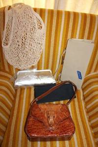 lot 131 image: Alligator leather purse and womens clutch bags
