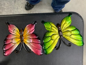 lot 216 image: METAL BUTTERFLIES