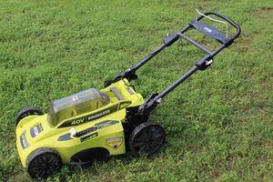 lot 3 image: Ryobi 40V Lawnmower, No Battery or Charger