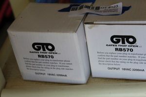 lot 123 image: GTO RB570, Mighty Mule Gate Opener Replacement Transformer