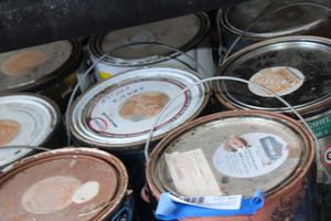 lot 85 image: Partial Paint Cans