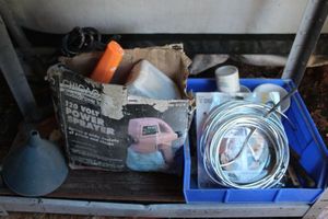 lot 33 image: Hardware Items, Electric Power Paint Sprayer, Vintage Hand Drill and More