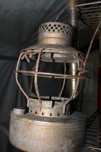 lot 46 image: Antique Kerosene Railroad Lantern, See Photos