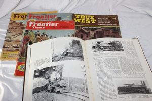 lot 157 image: Vintage Railway Book, and Vintage Western Magazines as shown