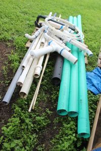 lot 116 image: Variety of PVC Pipes in Different Size and length