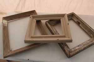 lot 140 image: Art picture frames, attached