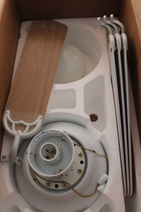 lot 173 image: Ceiling Fan 47 White