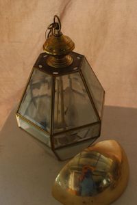 lot 179 image: Vinatage hanging light & sconce light