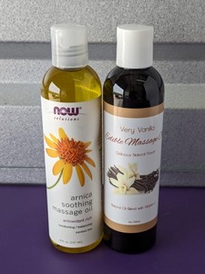 lot 52 image: NEW - Lot of 2 - Massage Oil 8oz