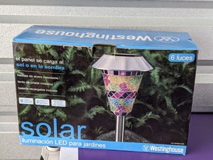 lot 90 image: NEW - Westinghouse Solar LED Light - 6 Lights