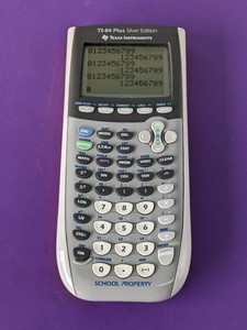 lot 105 image: Texas Instruments TI-84 PLUS Silver Edition Graphing Calculator