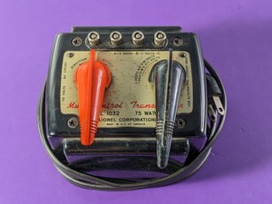 lot 164 image: Vintage Lionel No. 1032 75 Watt Multi Control Train Transformer
