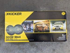 lot 177 image: NEW - Kicker 300W Max 100W RMS CSC65 - Pair - 6-17