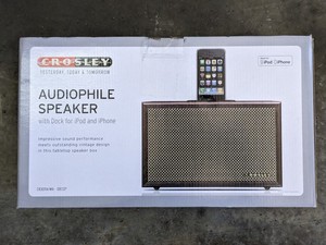 lot 180 image: Crosley Audiophile Speaker for iPodiPhone