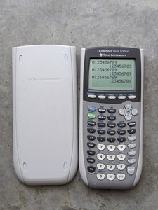 lot 201 image: Texas Instruments TI-84 Plus Silver Edition Graphing Calculator