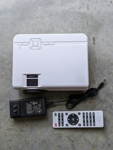 lot 207 image: RCA Home Theater Projector RPJ136-B w Remote & Power Supply
