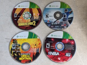 lot 262 image: Lot of 4 - XBOX 360 Games