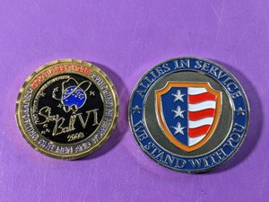 lot 271 image: Lot of 2 - Challenge Coin