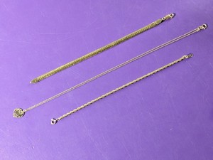 lot 295 image: Lot of 3 - 12K Gold Filled Items 2 braceket, 1 necklace w pendant - 11.6grams