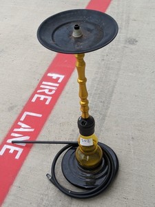 lot 302 image: Glass Bottom Hookah 27 Tall