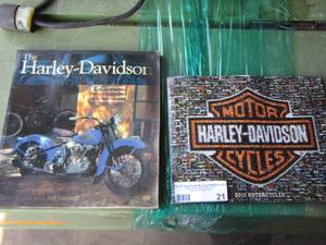 lot 21 image: Harley Davidson books qty 2